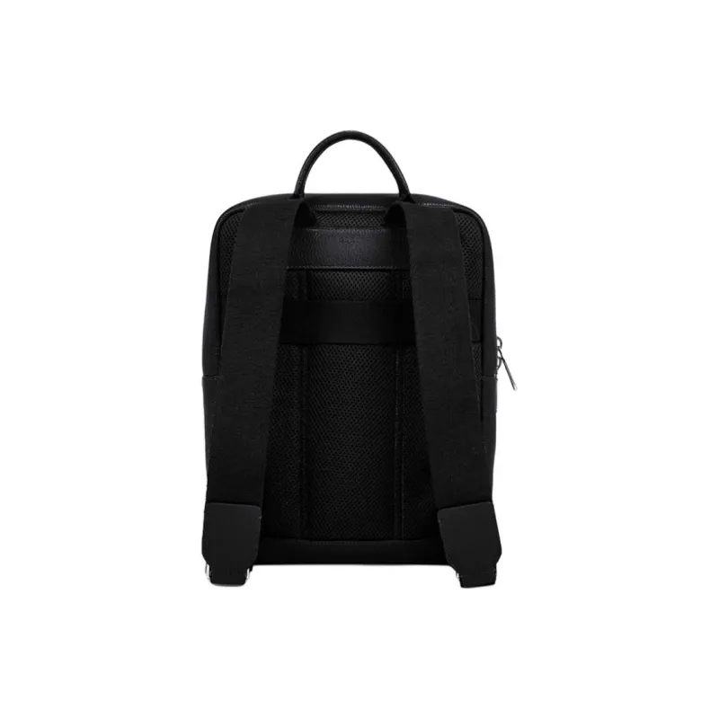 Ecco Cow Leather Backpack Large Size Unisex Black-2