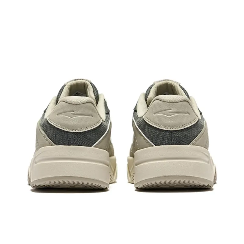 Erke Slip-Resistant Lightweight Height Increasing Low-Top Skateboard Shoes Men's Ash Green Turquoise Tea Brown-3