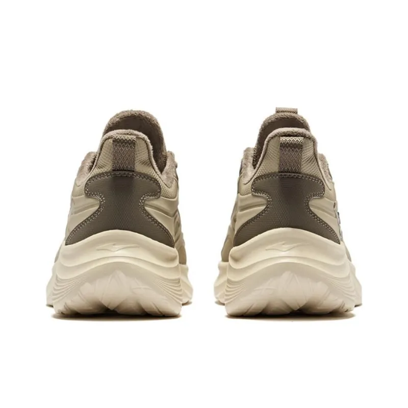 Erke Mingbird 2 Warm And Wear Resistant Low Top Running Shoes Men's Light Linen Brown Stone-4