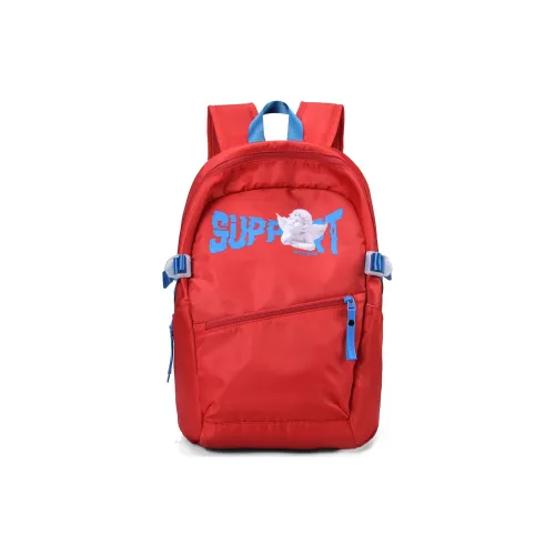 DRACONITE Polyester Student Backpack With 15.6 Inch Laptop Compartment Unisex Red
