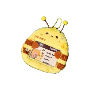 Cool Fun Polyester Card Holder Regular Women's Red Apple/Green Watermelon/Yellow Honey Bee
