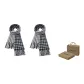 2 Pack (Navy Blue Beige+Navy Blue Beige) Box
