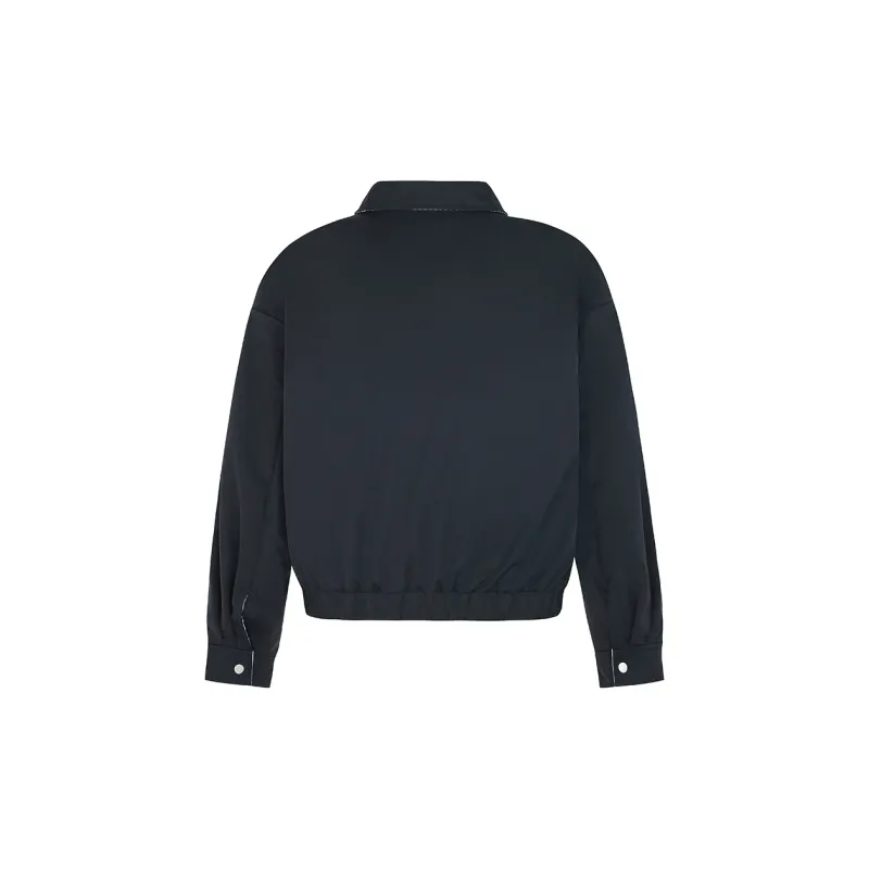 FORUYES Jackets Coats Women's Navy Blue-1