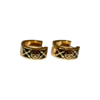 TORY BURCH Small T Monogram Hoop Earrings