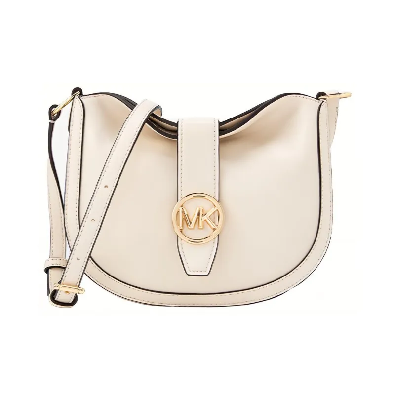 MICHAEL KORS Gabby Artificial Leather Shoulder Bag, Crossbody Bag Trumpets Women's White-0