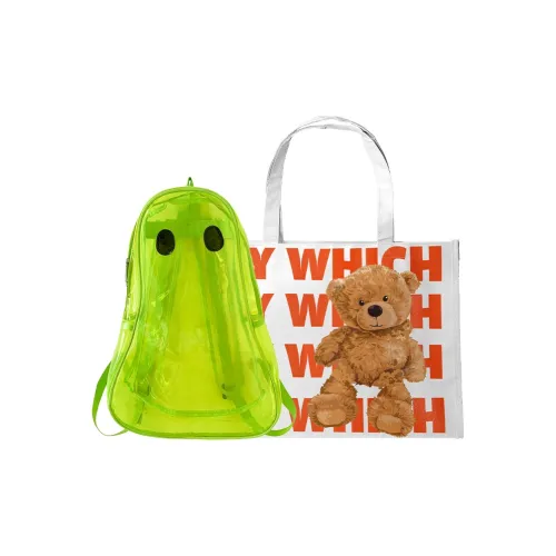 Bywhich PVC Backpack Regular Unisex White Green