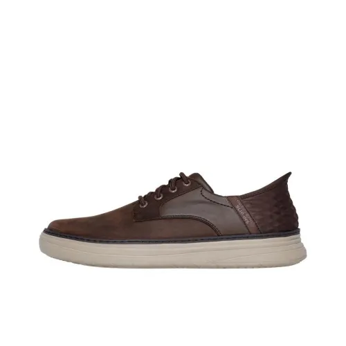 Skechers Slip Ins Anti Slip Wear Resistant Low Top Casual Shoes Men's Brown