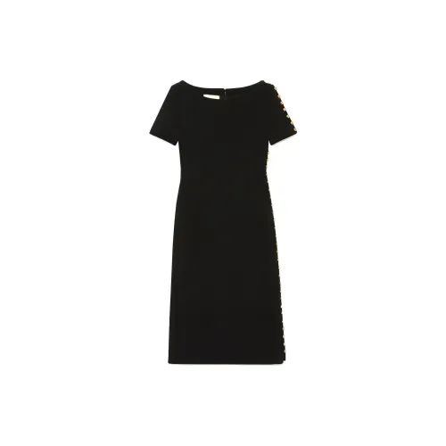 GUCCI Short-Sleeved Dresses Women's Black