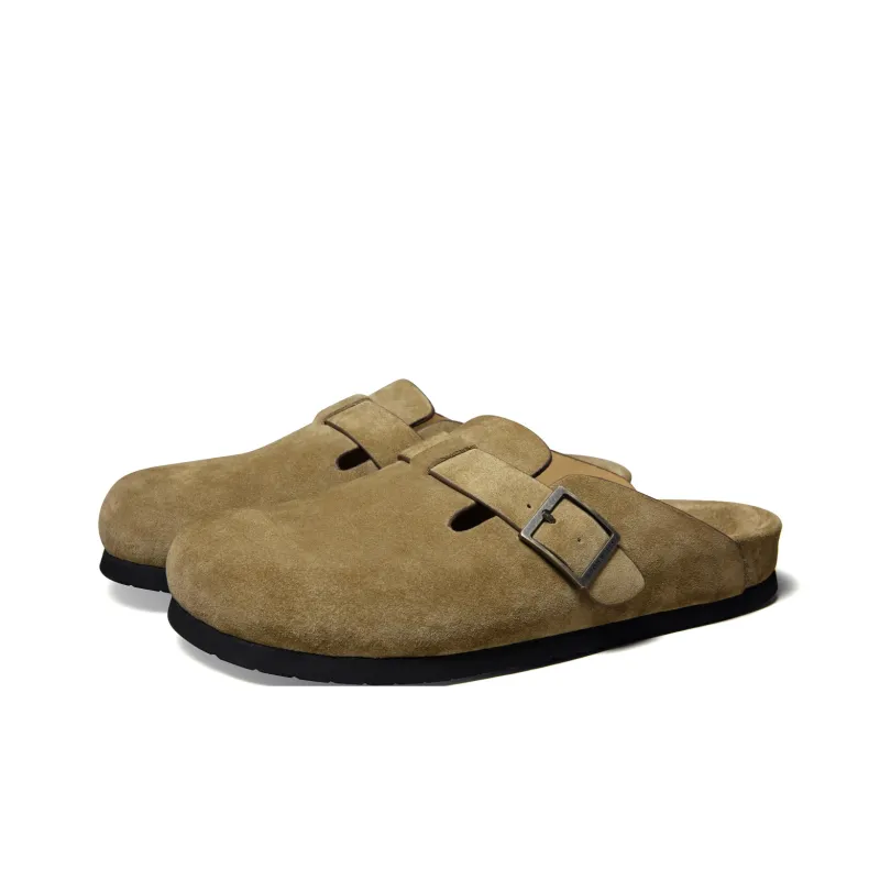 THOM WILLS Slide Slippers Men Greige/Khaki-9