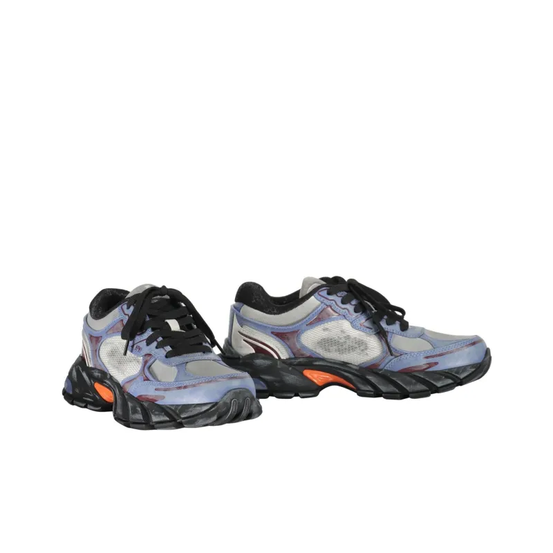 HERON PRESTON Block Stepper Slip-Resistant Breathable Low-Top Casual Shoes Men's Gray Blue-3