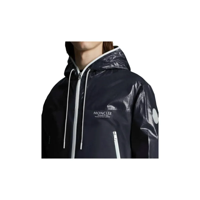 Moncler Logo Print Zipped Hoodie-4