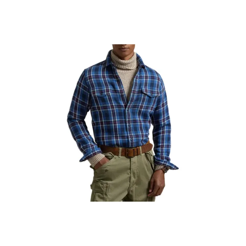 Polo Ralph Lauren FW24 Shirt Men's Blue-2