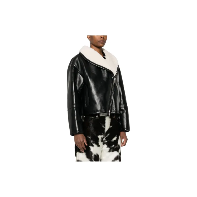STAND STUDIO Faux leather Biker Jacket-3