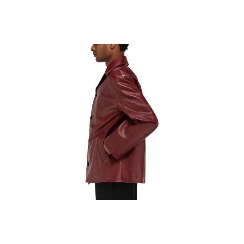 Ferragamo Buttoned Leather Jacket-3
