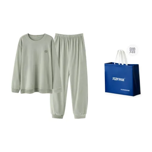 Floating Light Islands Pajama Set Men's Shopping Bag Gray