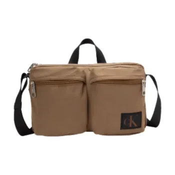 CALVIN KLEIN Fabric Shoulder Bag Crossbody Bag Handbag Medium Size Men's Earth Brown