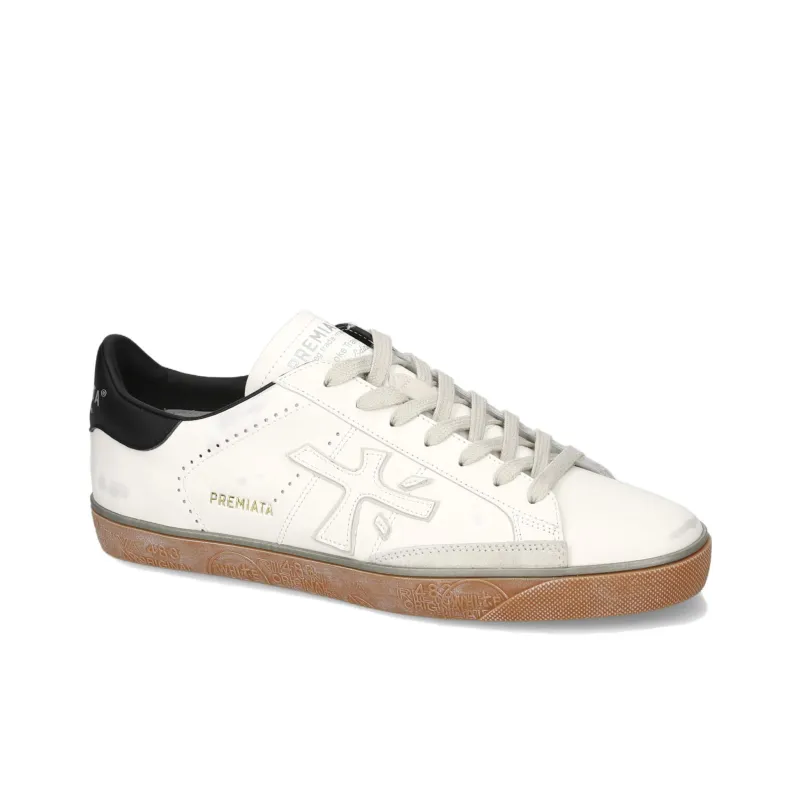 PREMIATA Steven Low Top Skateboard Shoes Men's White-1