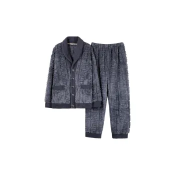 UAVAE Pajama Set Men's Dark Gray