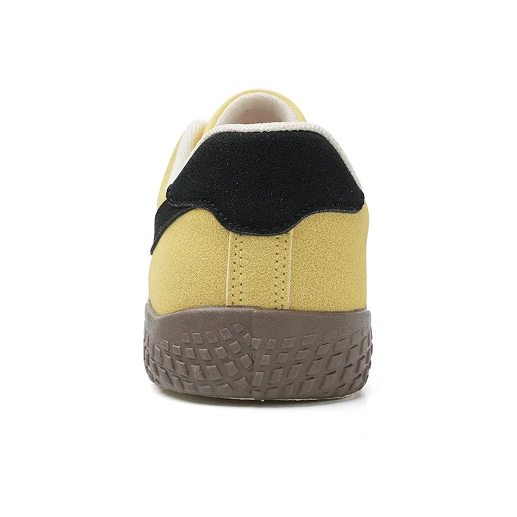 Warrior German Army Trainers, Classic, Niche Lightweight Low Top Casual Shoes Women's Yellow Black Brown 1.0-3