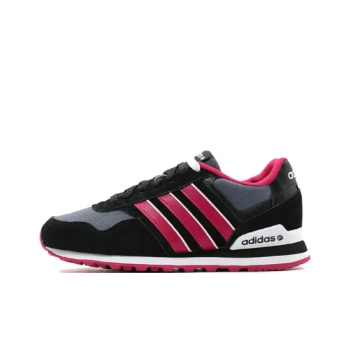 adidas simons Neo 10K Anti-Slip Wear-Resistant Low-Top Running Shoes Women's Black Red