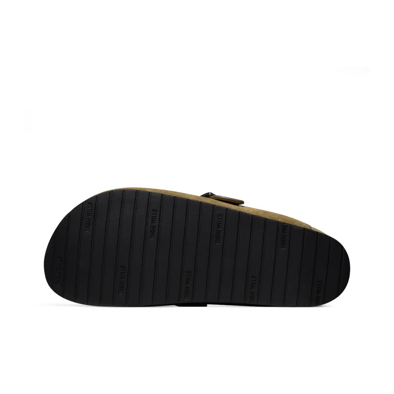 THOM WILLS Slide Slippers Men Greige/Khaki-12