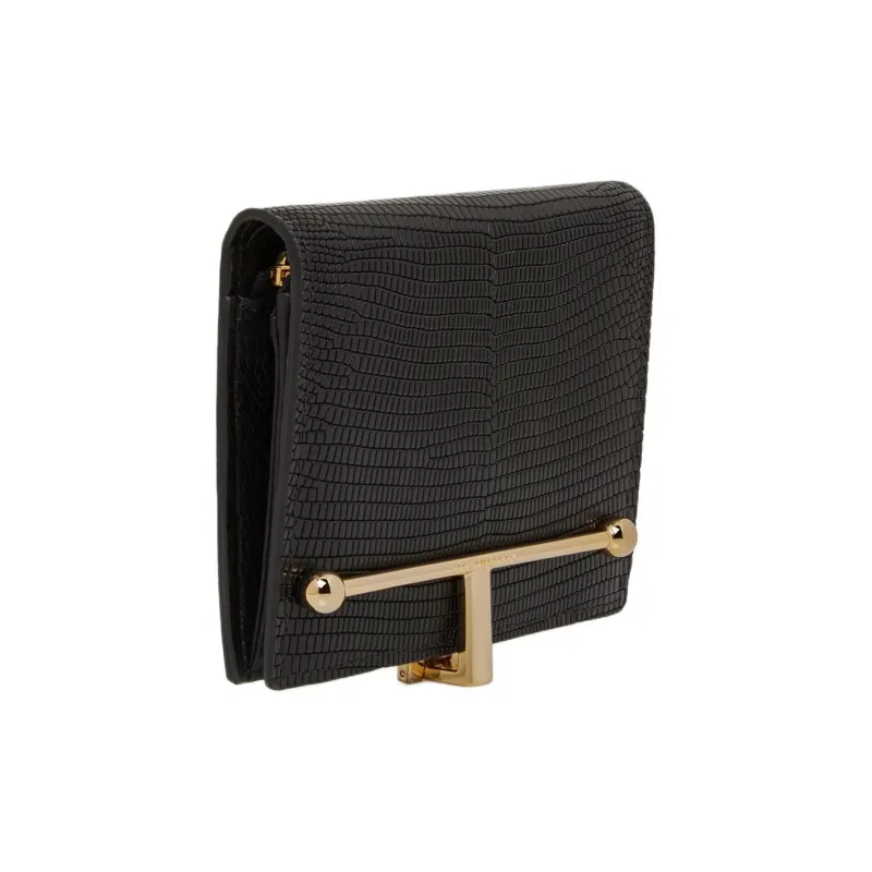 Strathberry Smooth Calf Leather Wallet Women's Black-1