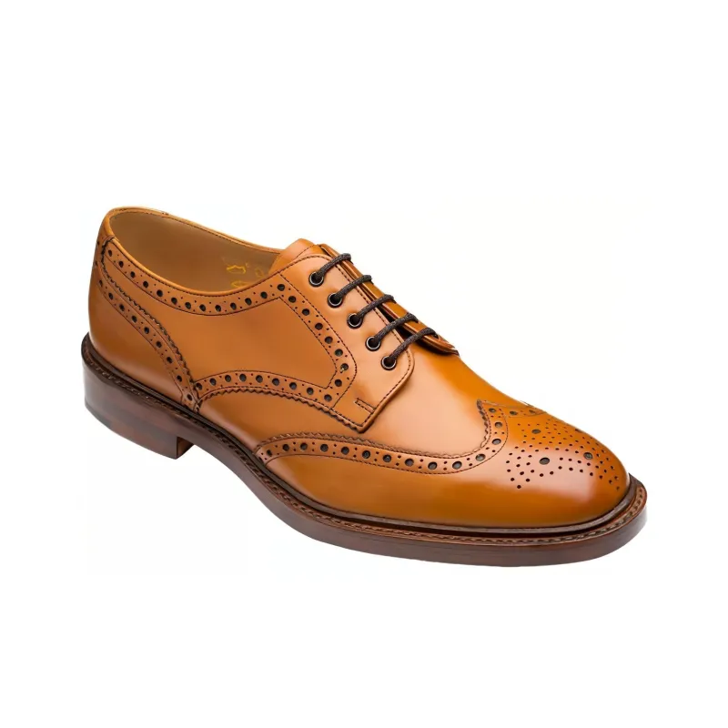 LOAKE Dress Shoes Men Low Top Brown-3