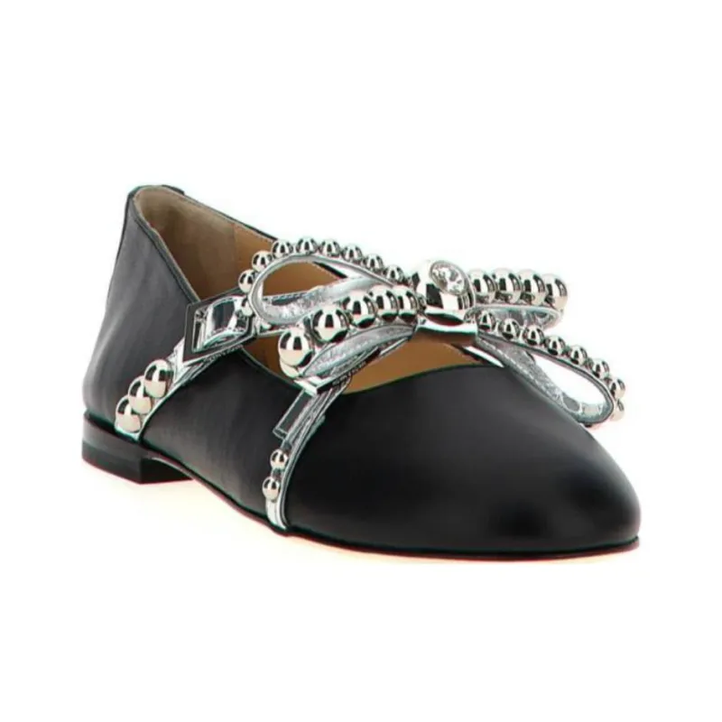 MACH & MACH Stud embellished Ballet Flats Women's-2