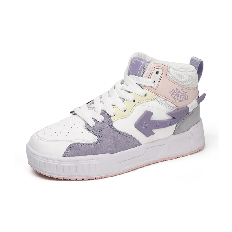 NDU Lightweight Anti-Slip High-Top Skateboard Shoes Women's-1