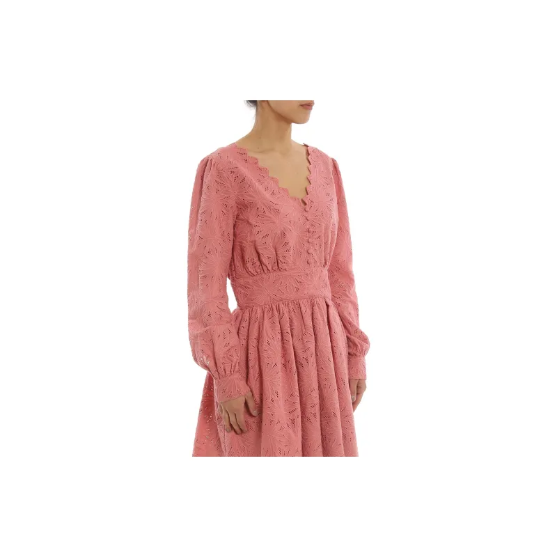MICHAEL KORS FW22 Long Sleeved Dress Women's Red-4