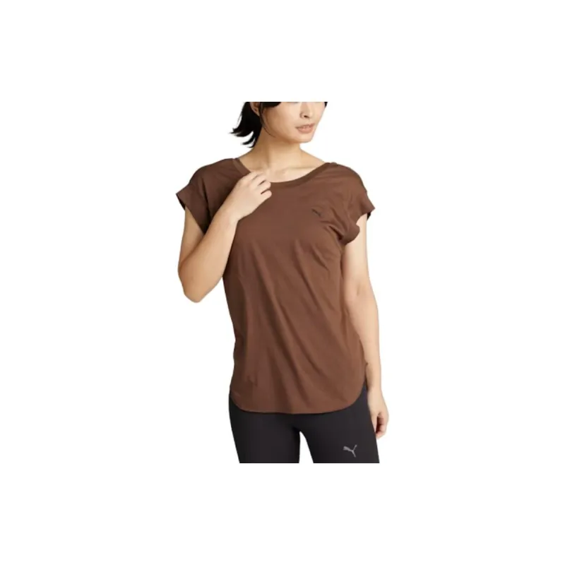 PUMA DRYCELL T Shirt Women's Dark Coffee Brown-2