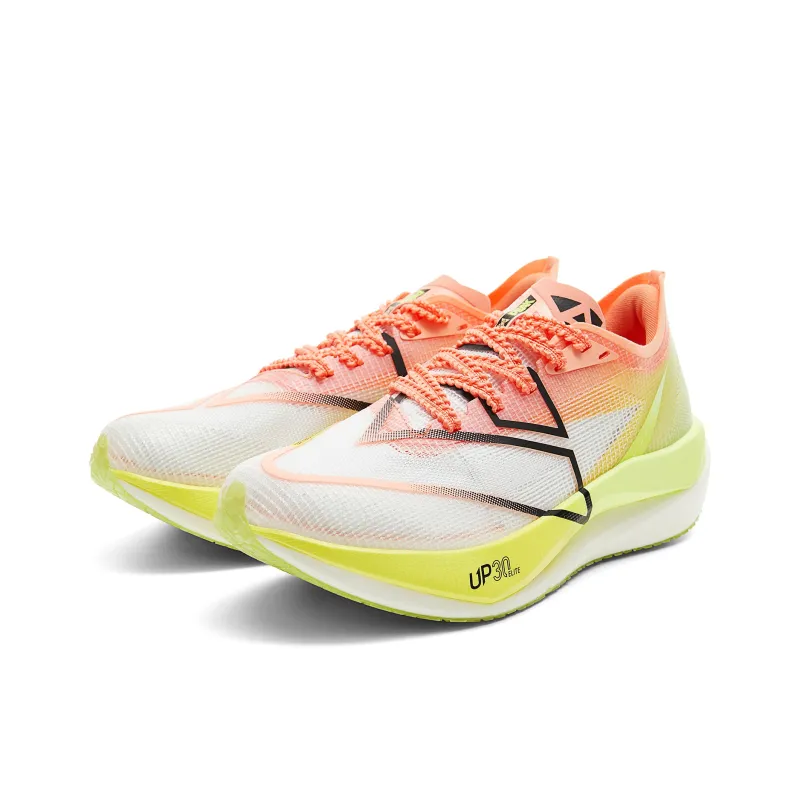 PEAK Cushioning Slip-Resistant Support Rebound Low-Top Running Shoes Women's Desert Pink Light Sour Green-2