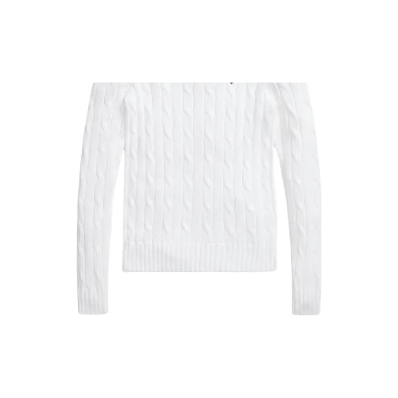 Polo Ralph Lauren Women's Julianna Long Sleeve Pullover 'White'-5