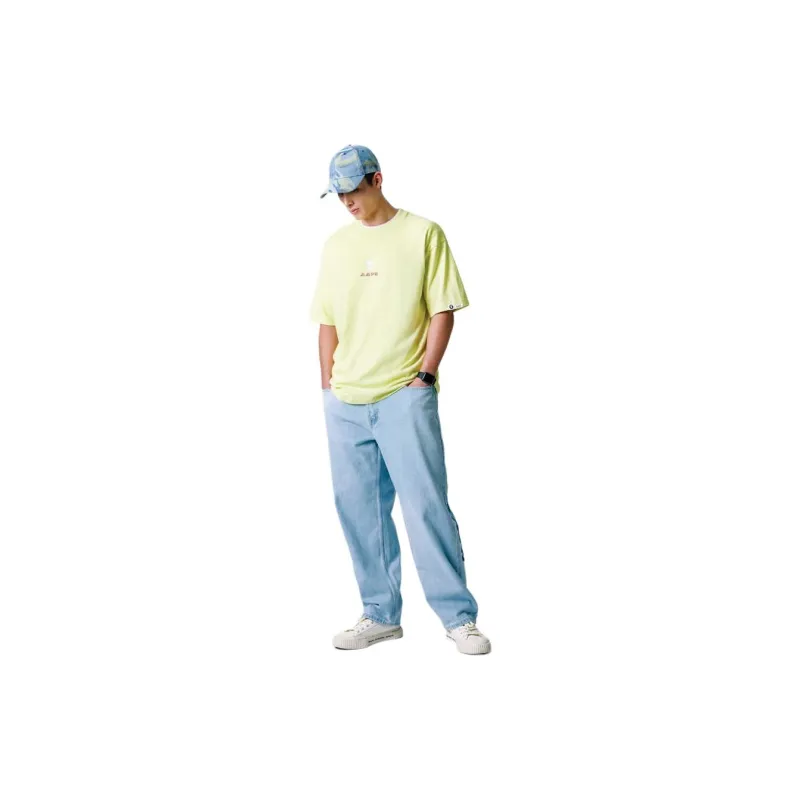 Aape Logo appliqué Wide leg Jeans-2