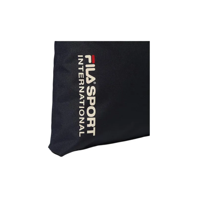 FILA Polyester Tote Bag Shopping Bag One Shoulder Handbag Crossbody Bag Regular Unisex Inks Navy-3
