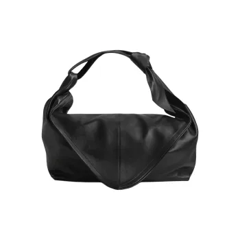 Bottega Veneta Calfskin One Shoulder Handbags Large Size Men's Black