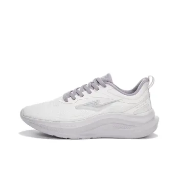 Erke Anti Slip Wear Resistant Low Top Casual Running Shoes Women's White Purple