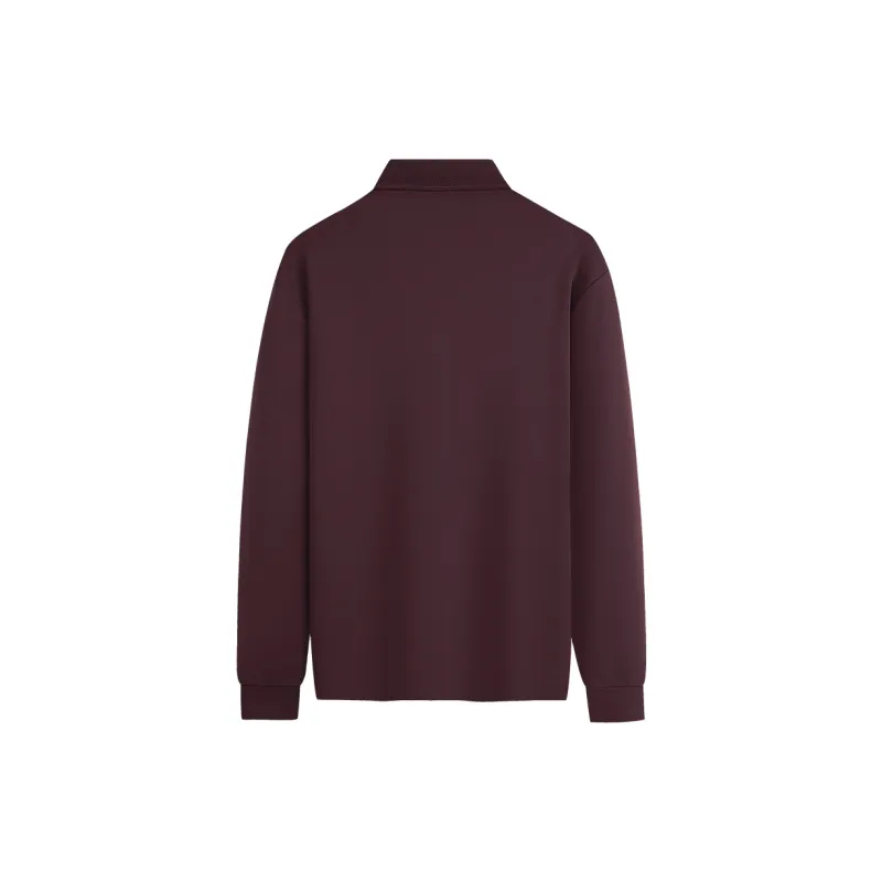 Dance With Wolves Polo Shirt Men's Burgundy-1