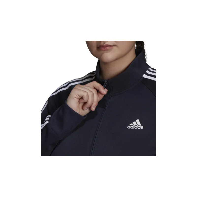 Adidas Free Shipping With AdiClub Essentials Warm-Up Tricot Slim 3-Stripes Track Jacket Plus Size-3
