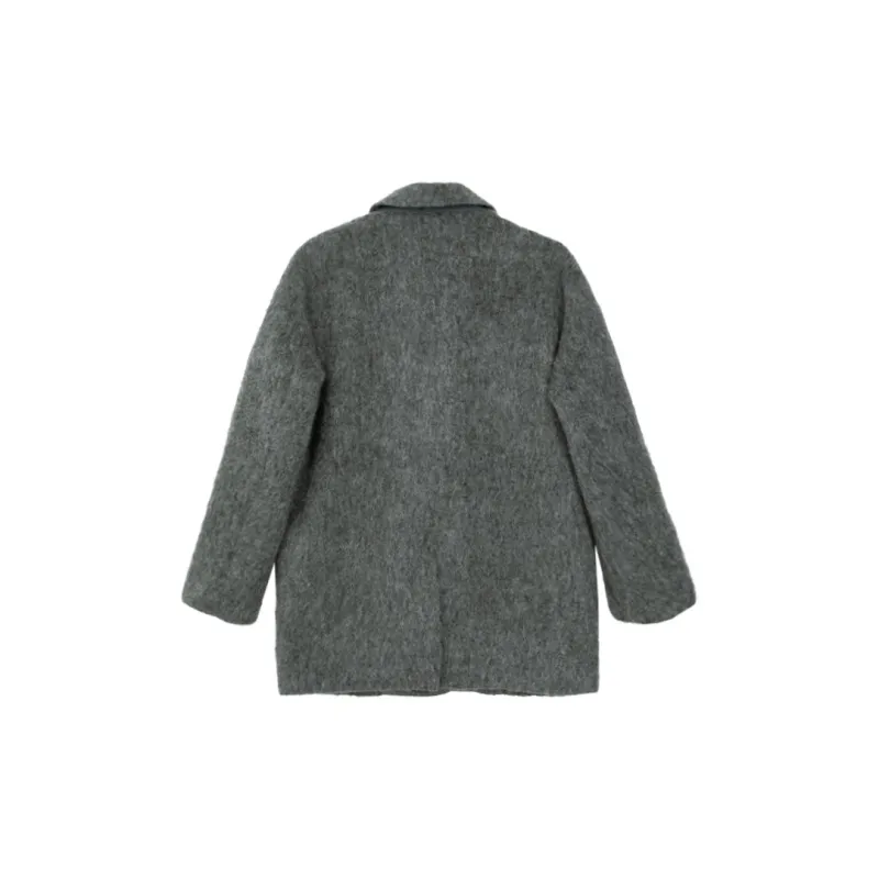 PAZZO Short Coats Women's Elegant Gray-1