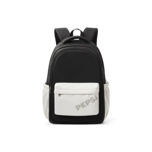 Pepsi Fabric Backpack Laptop Bag Backpack Regular Unisex White Green/Black