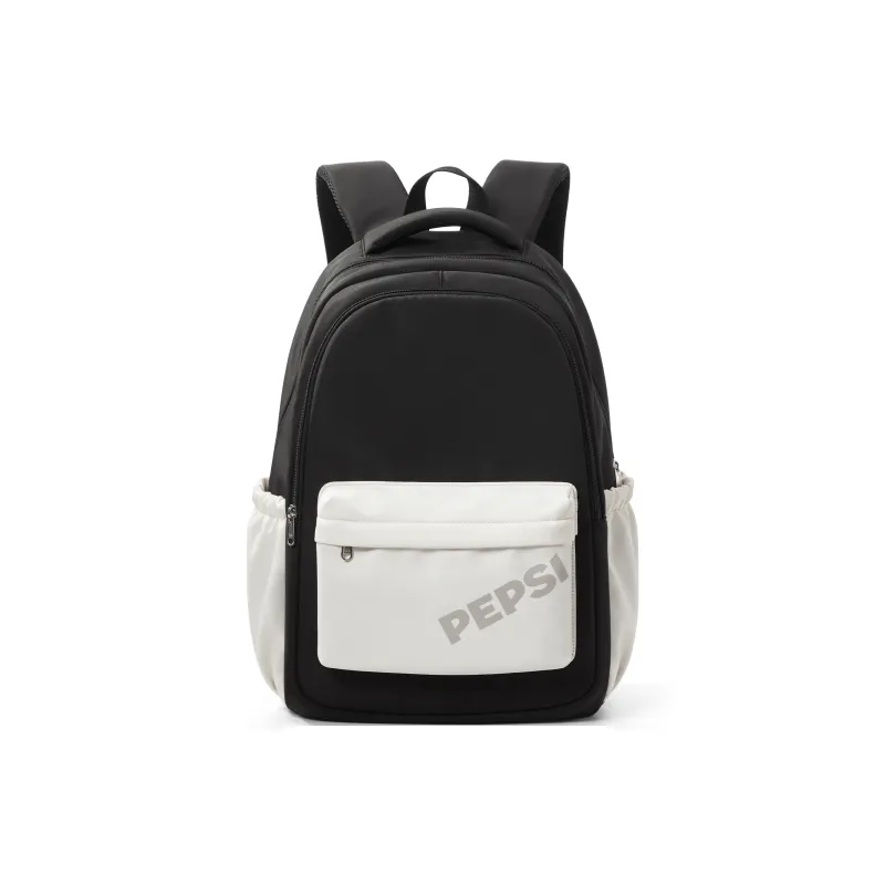 Pepsi Fabric Backpack Laptop Bag Backpack Regular Unisex White Green/Black-7