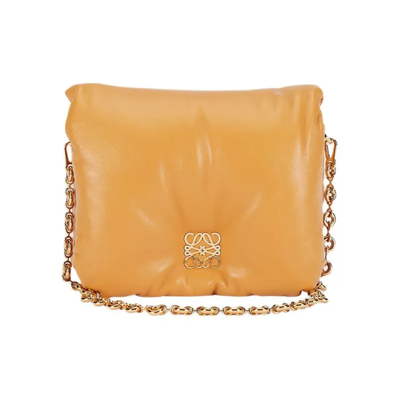 LOEWE Goya Puffer Chained Shoulder Bag-0