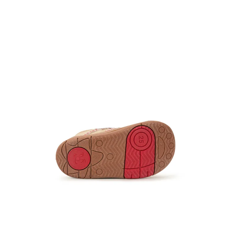KIDSING Slip Resistant, Abrasion Resistant, Thermal Mid Top Kids Lifestyle Shoes Brown Children Aged 3 7 Years Old-4