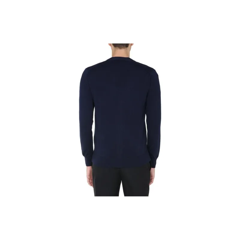 Maison Kitsune Knitwear Unisex Navy Blue-3