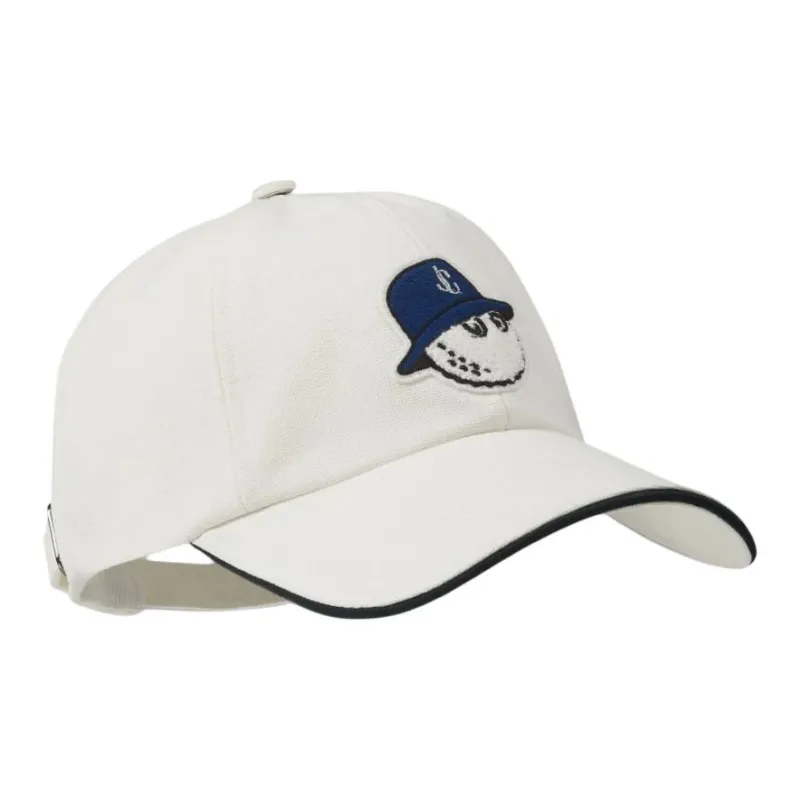 Jimmy Choo Cotton Fabric Baseball Caps Women's Latte-1