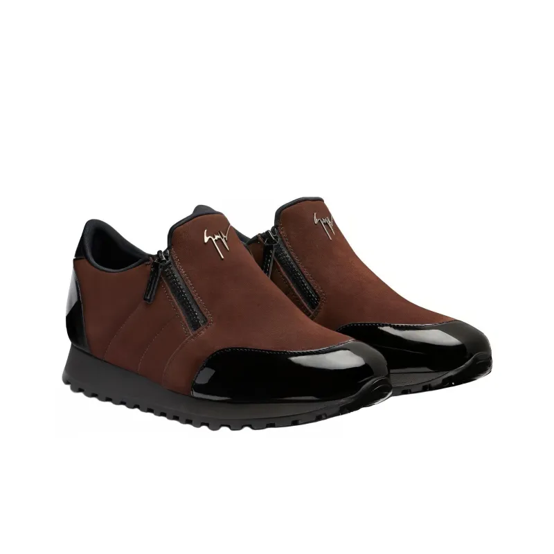 Giuseppe Zanotti Idle Run Suede Zip up Loafers-2