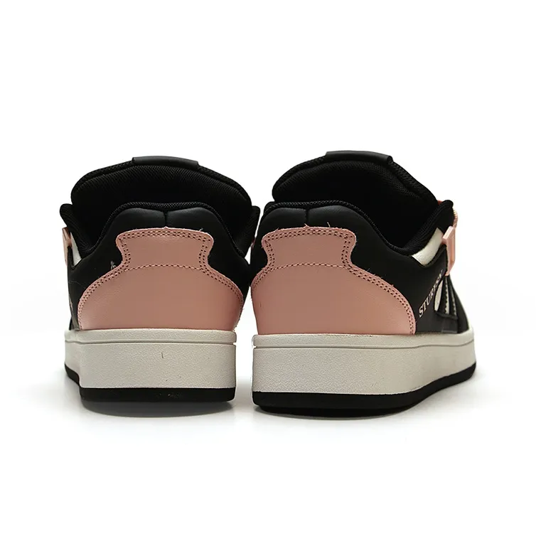 STUR YSN Wear resistant And Lightweight Low Top Skateboard Shoes Unisex Black Pink-4