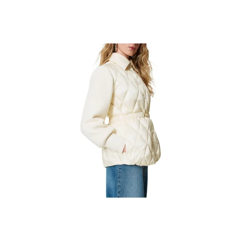 Twinset Panelled Quilted Jacket-4