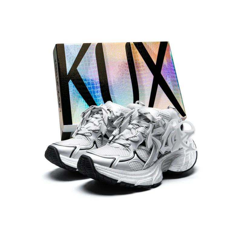 KUX Cushioning Anti-Slip Wear-Resistant Breathability Low-Top Chunky Sneakers Unisex Box Included-6